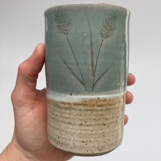 Tumbler with Grasses