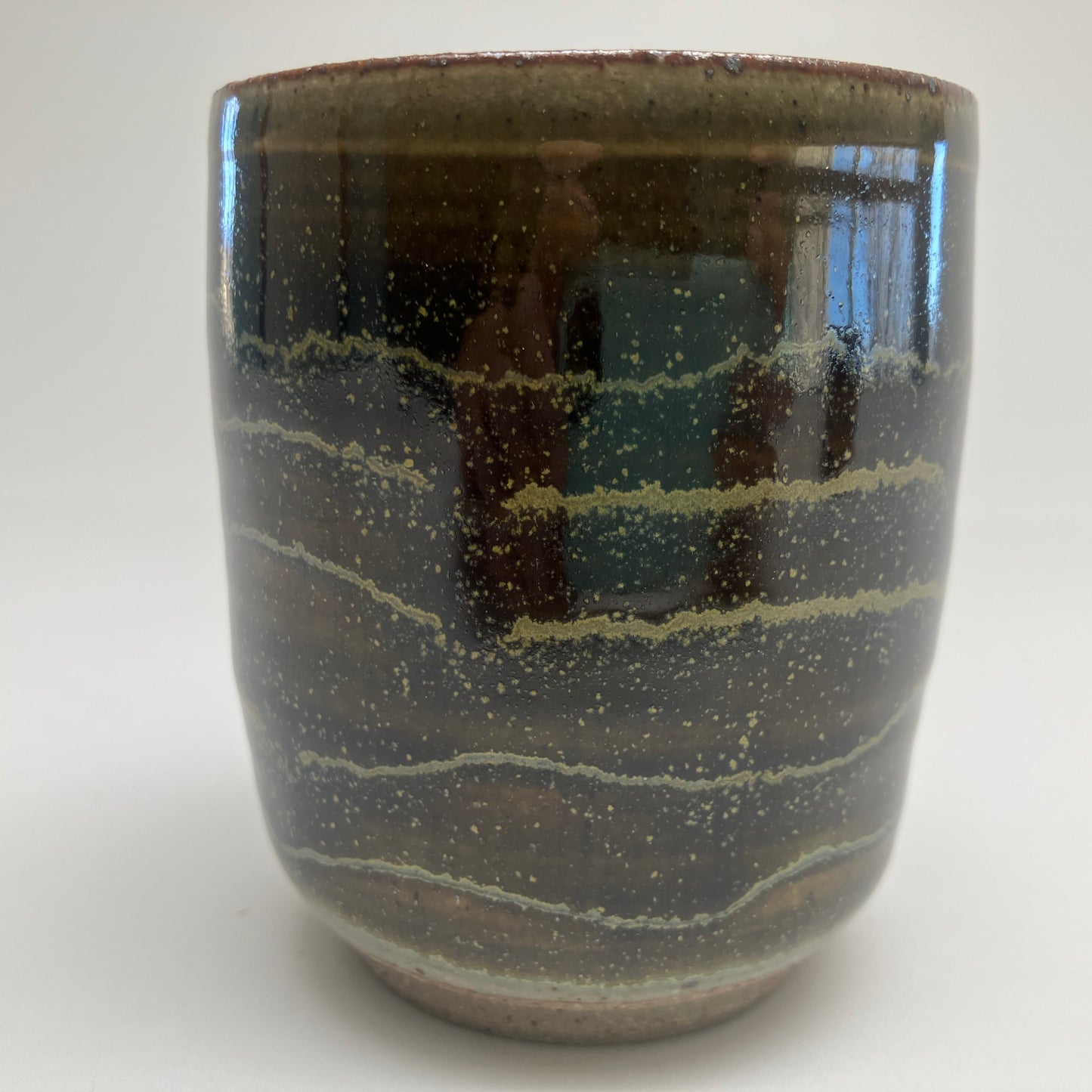 Teacup with Teadust and Celadon Overlay