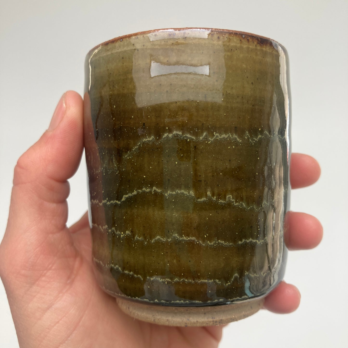 Teacup with Teadust and Celadon Overlay