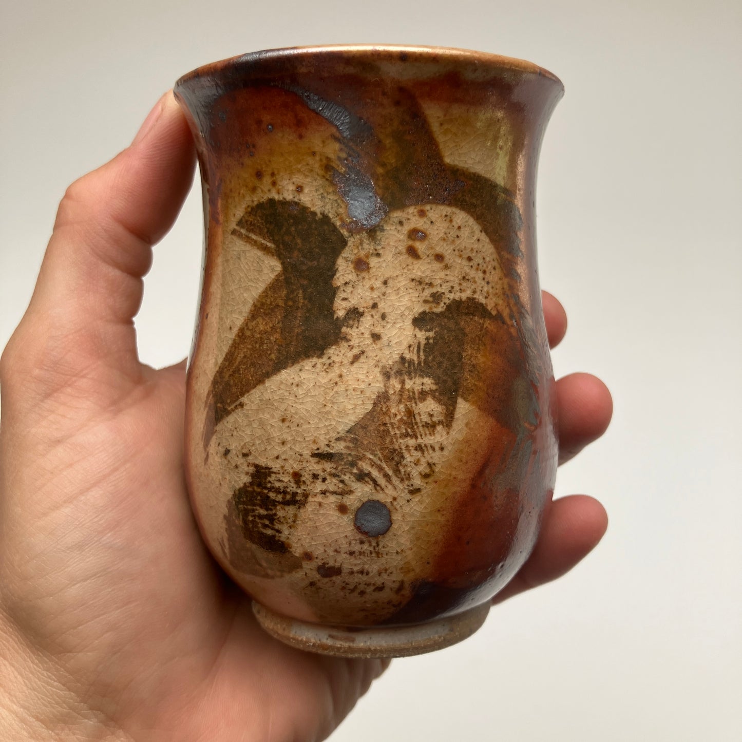 Small Curvy Mug With Abstract Design