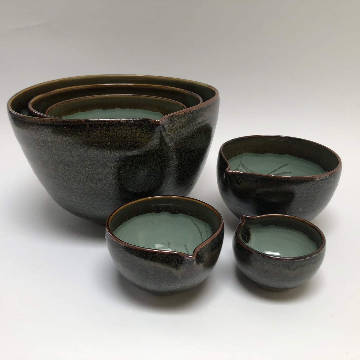 Six Piece Nesting Set of Bowls (Decorated)