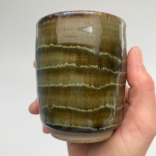 Teacup with Teadust and Celadon Overlay