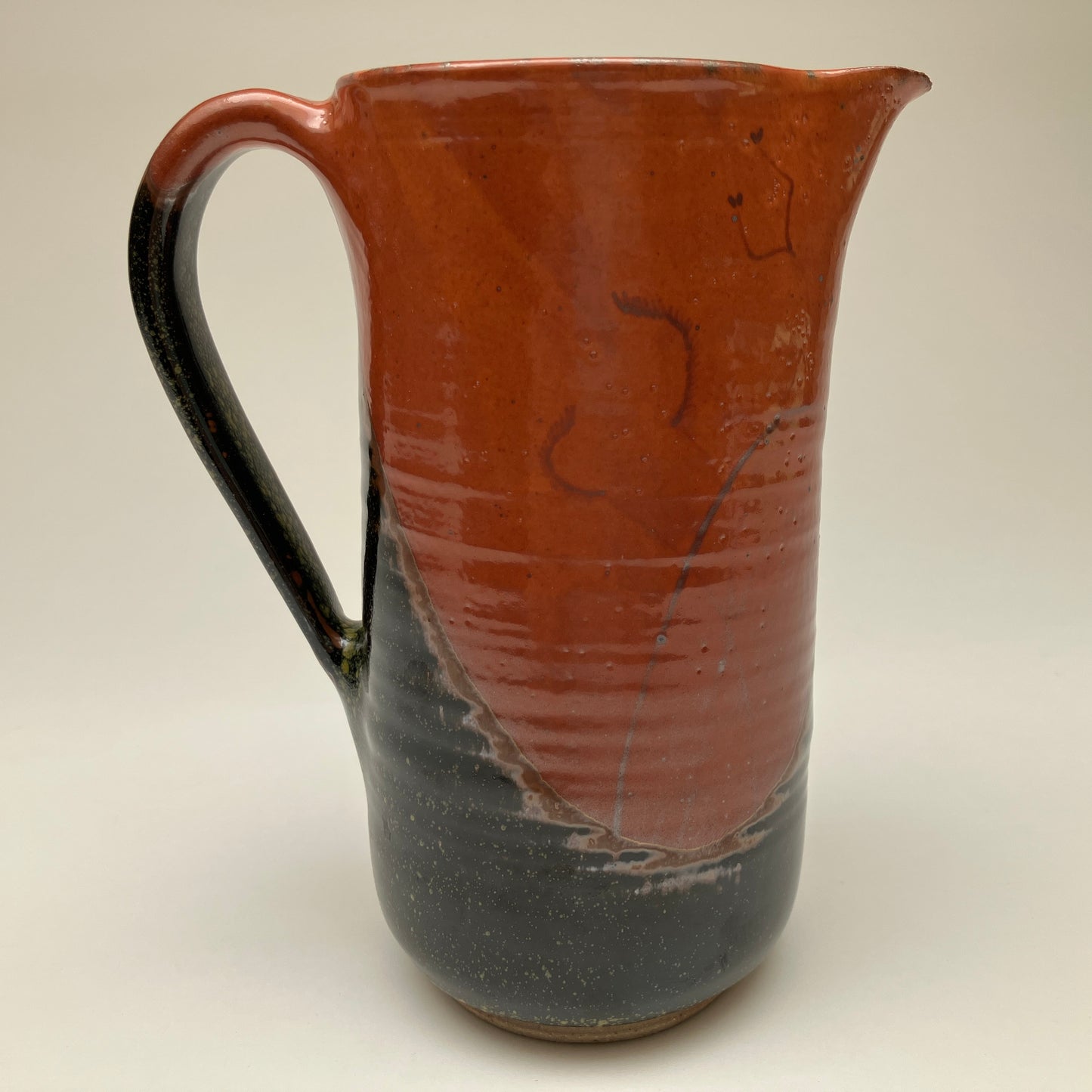 Two Toned Pitcher with Native Grasses