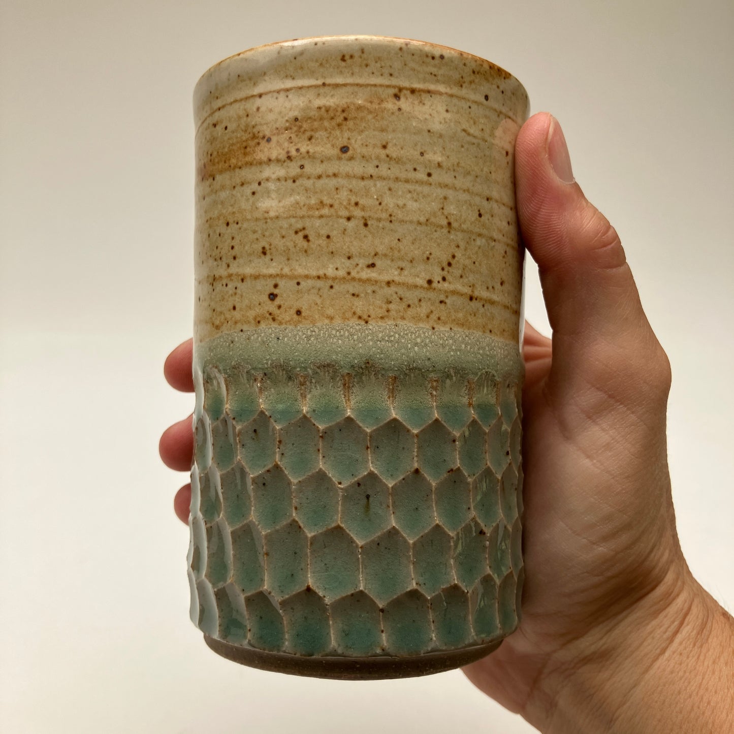 Tumbler with Grasses & Texture