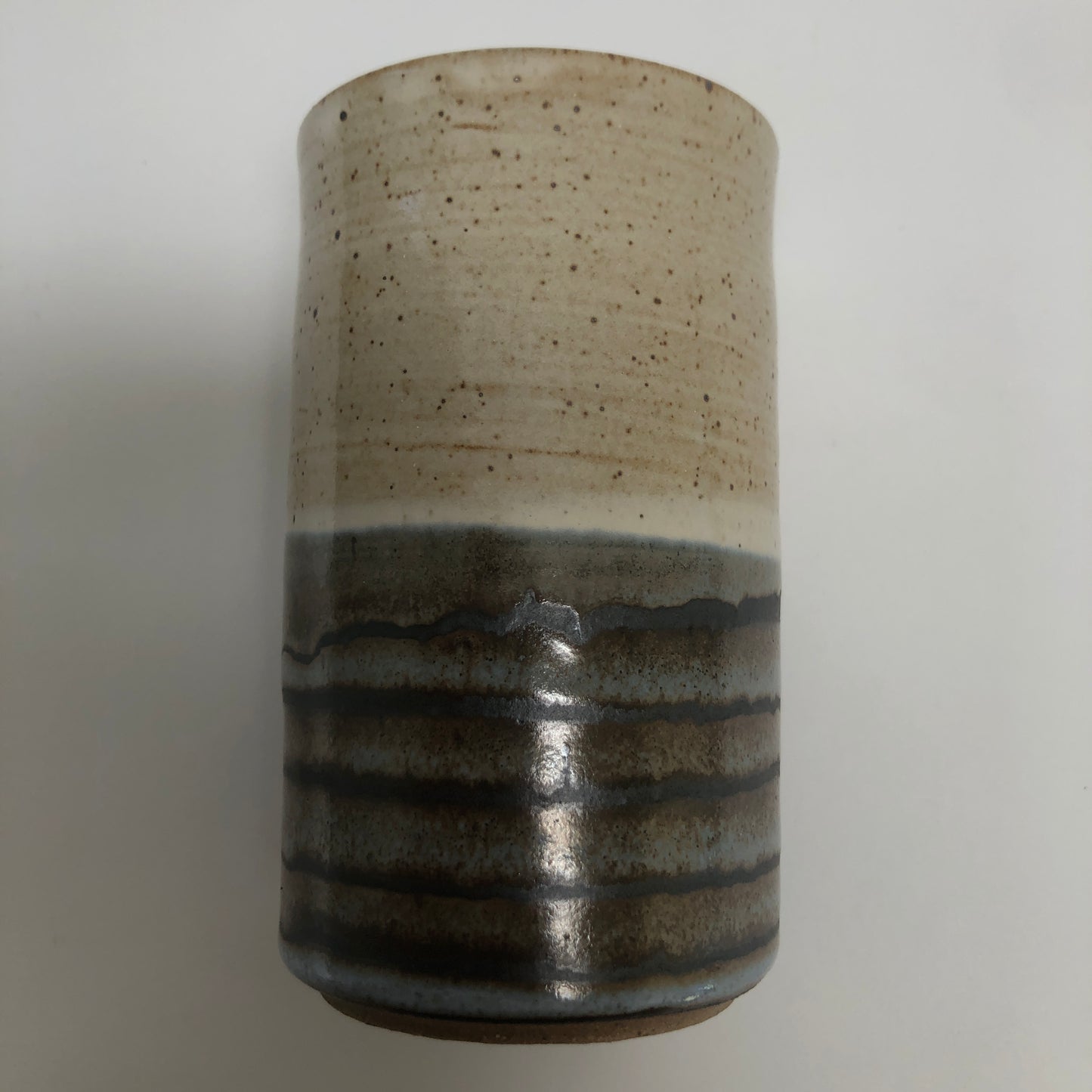 Tumbler with Feather and Glaze Overlay