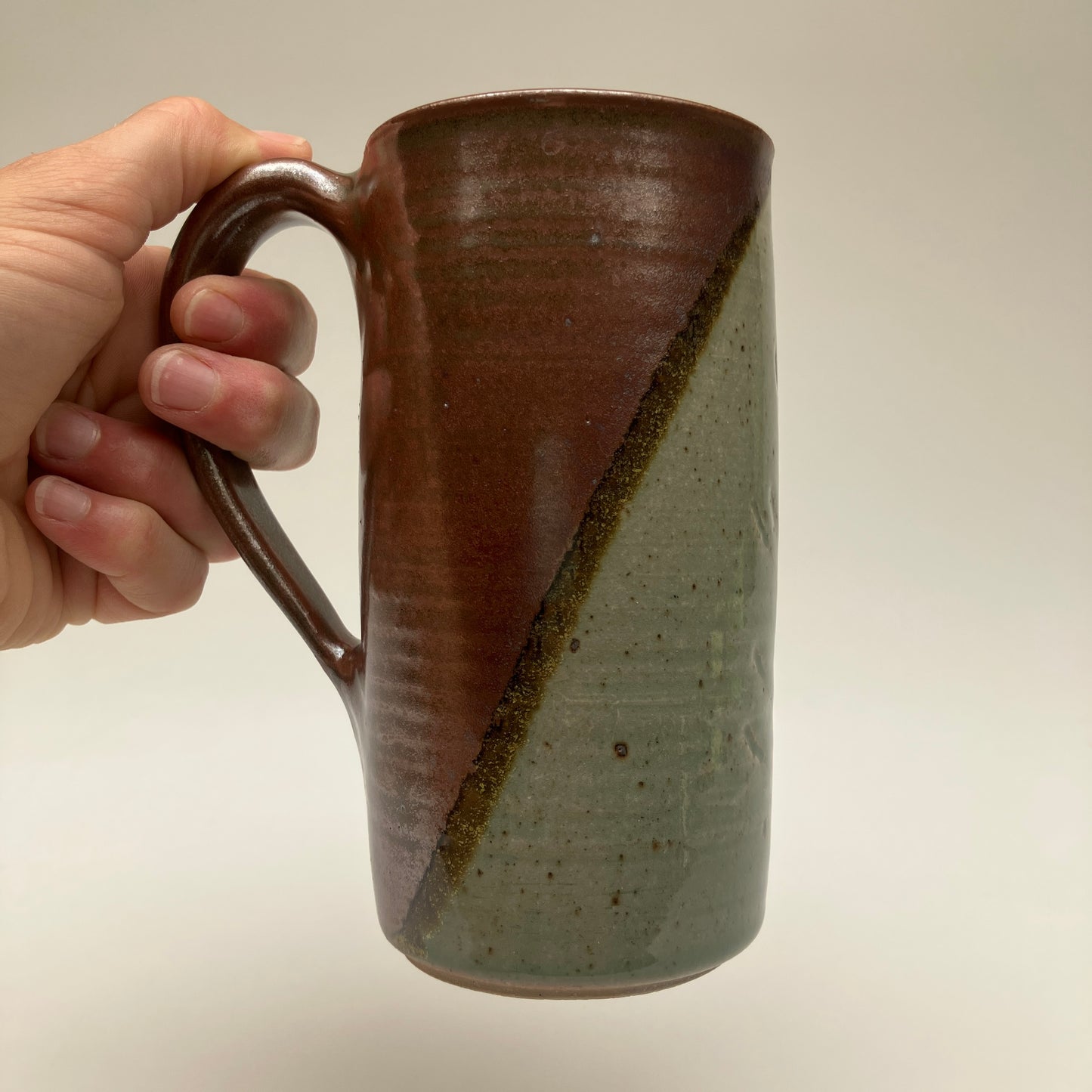 Tall Mug with Mustard Plant