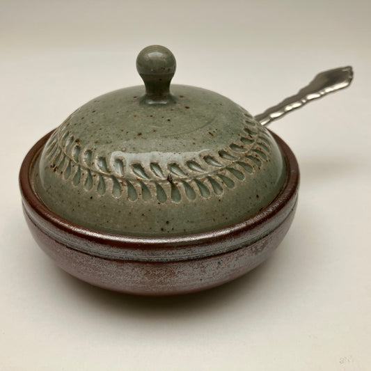 Salt Cellar with Stamped Design