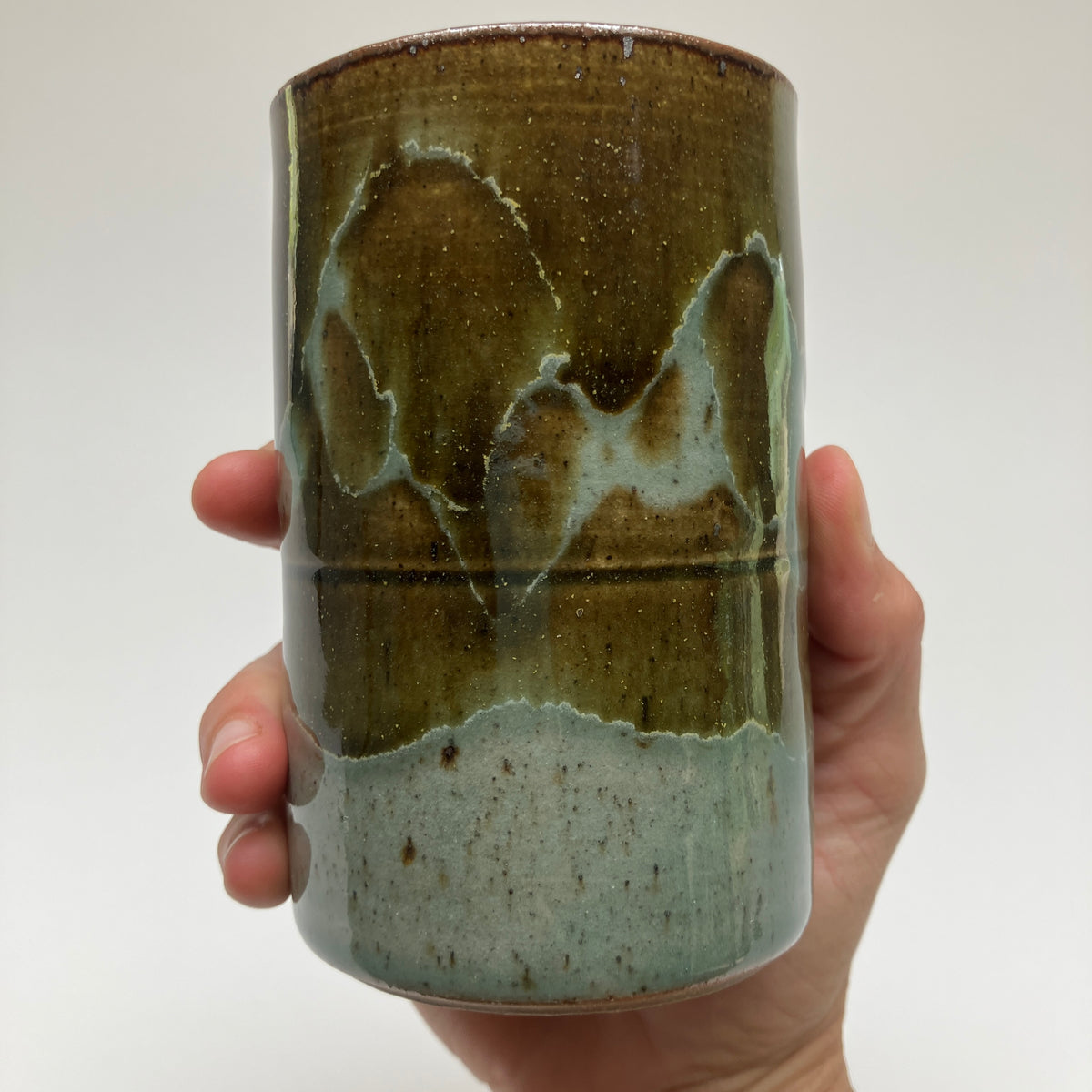 Tumbler with Glaze Overlay