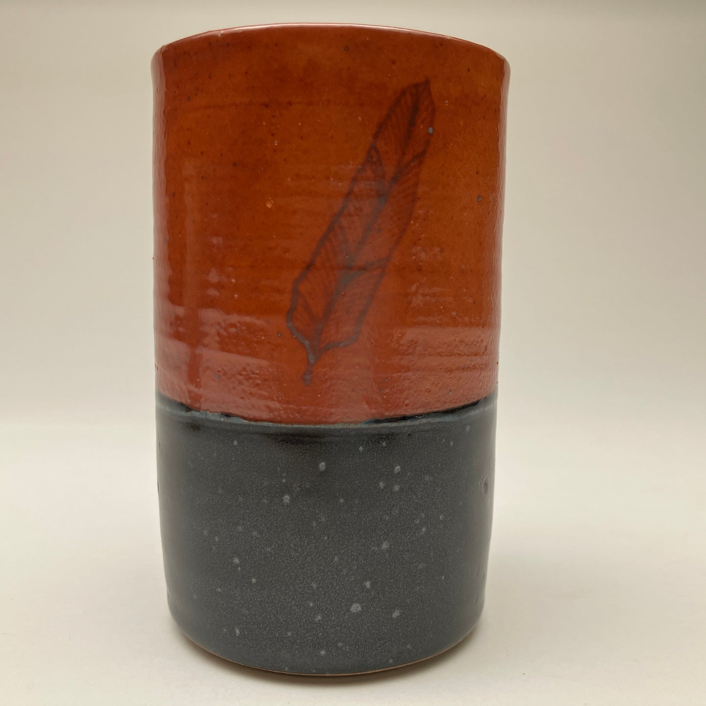 Tumbler with Feather