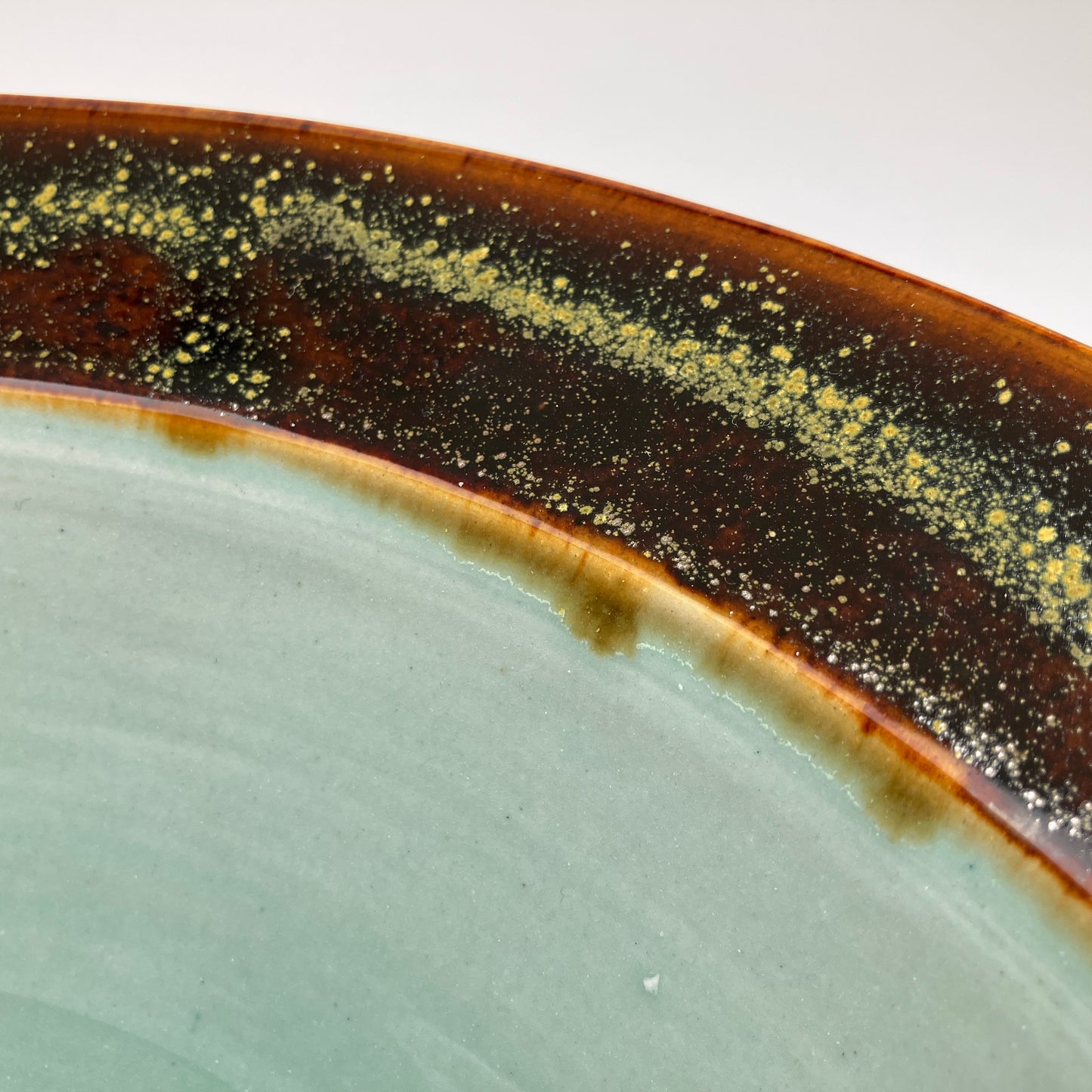 Large Serving Bowl in Celadon and Teadust