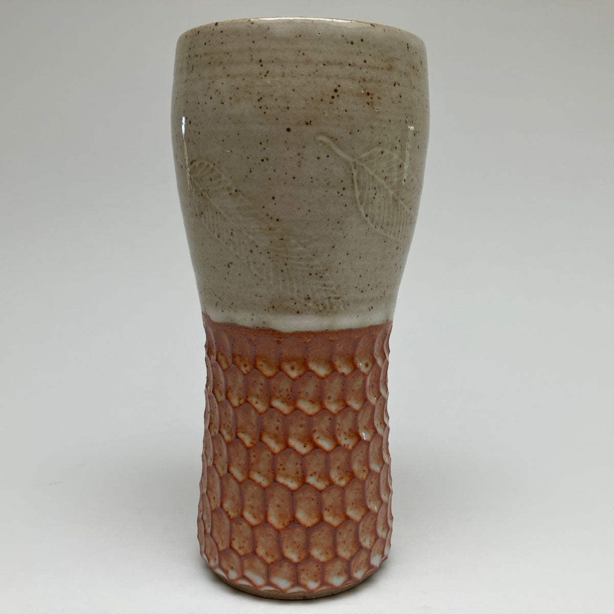 Pint With Feathers And Hexagons