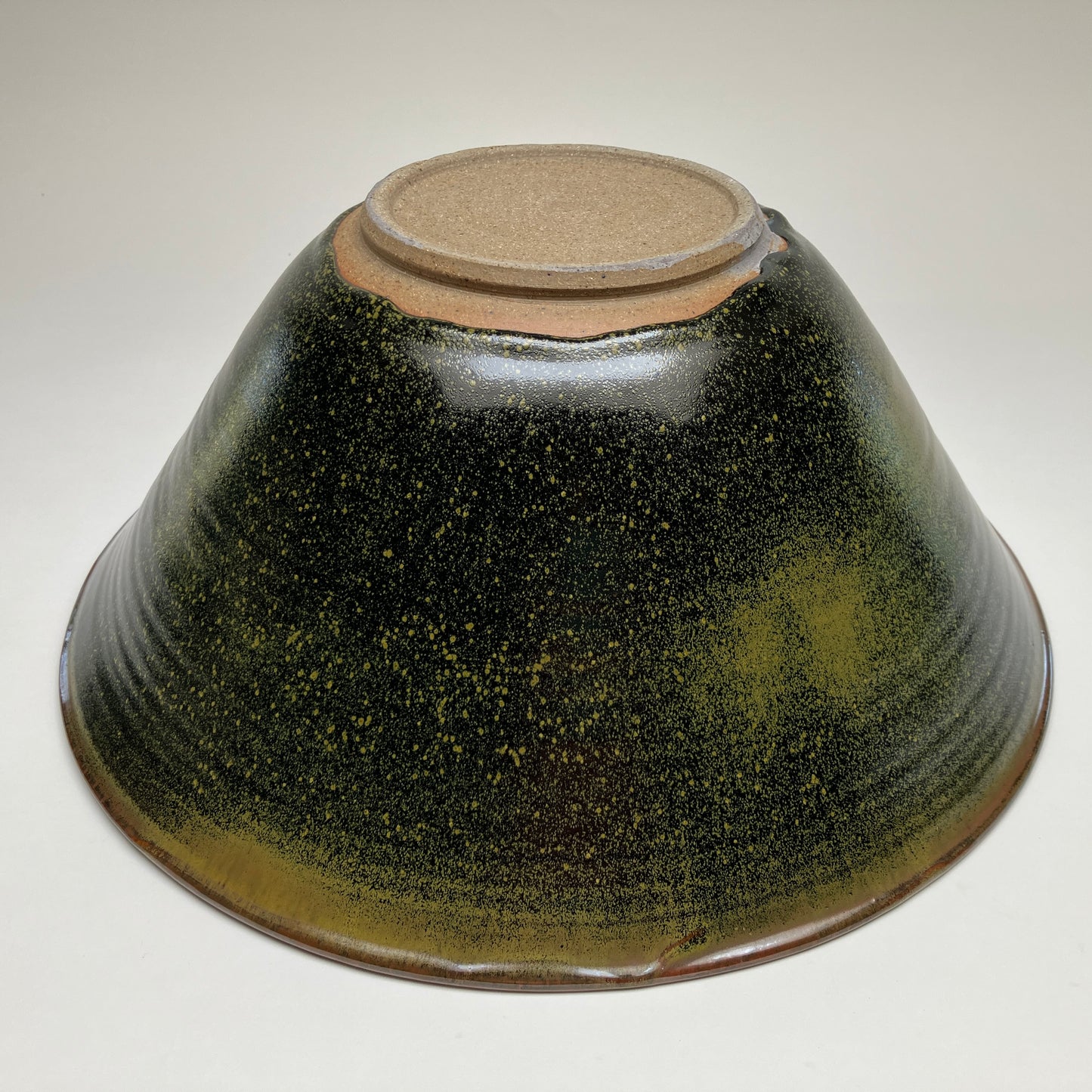 Large Serving Bowl with Grasses
