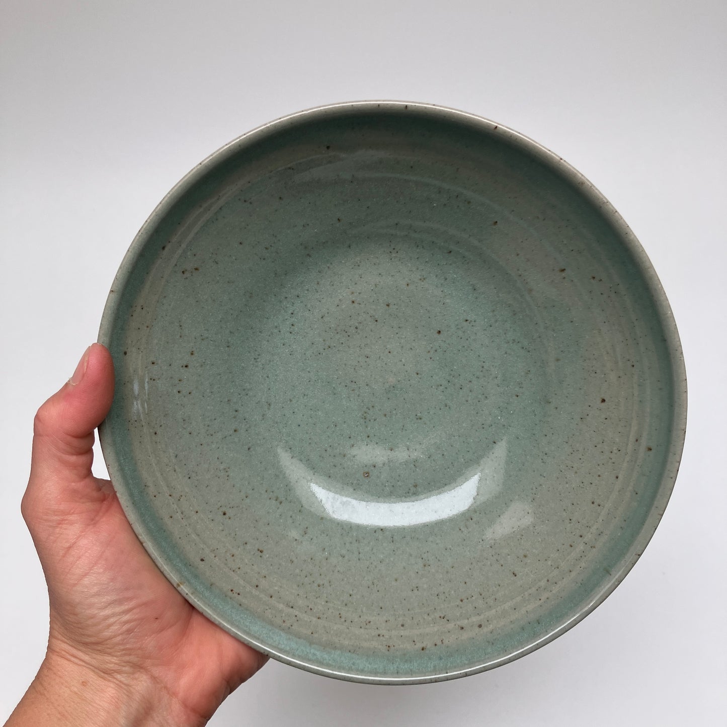 Stoneware Pasta Bowl in Celadon