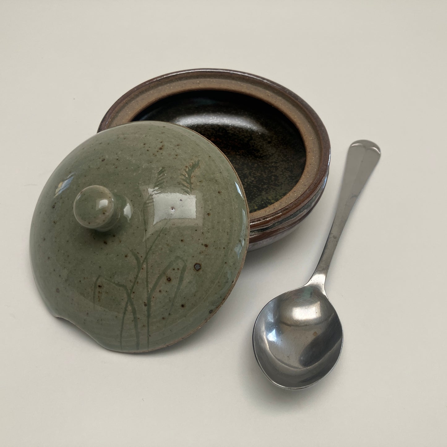 Salt Cellar With Grasses