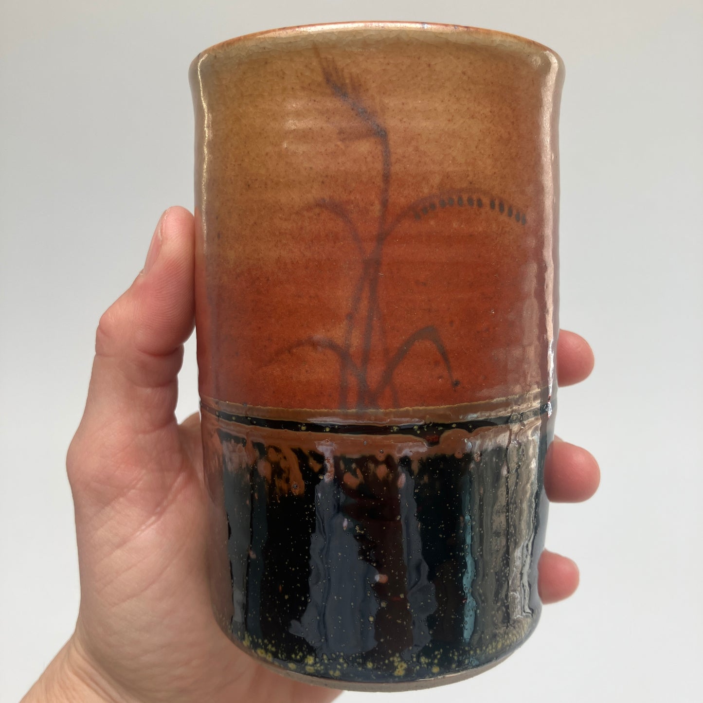 Tumbler With Grasses