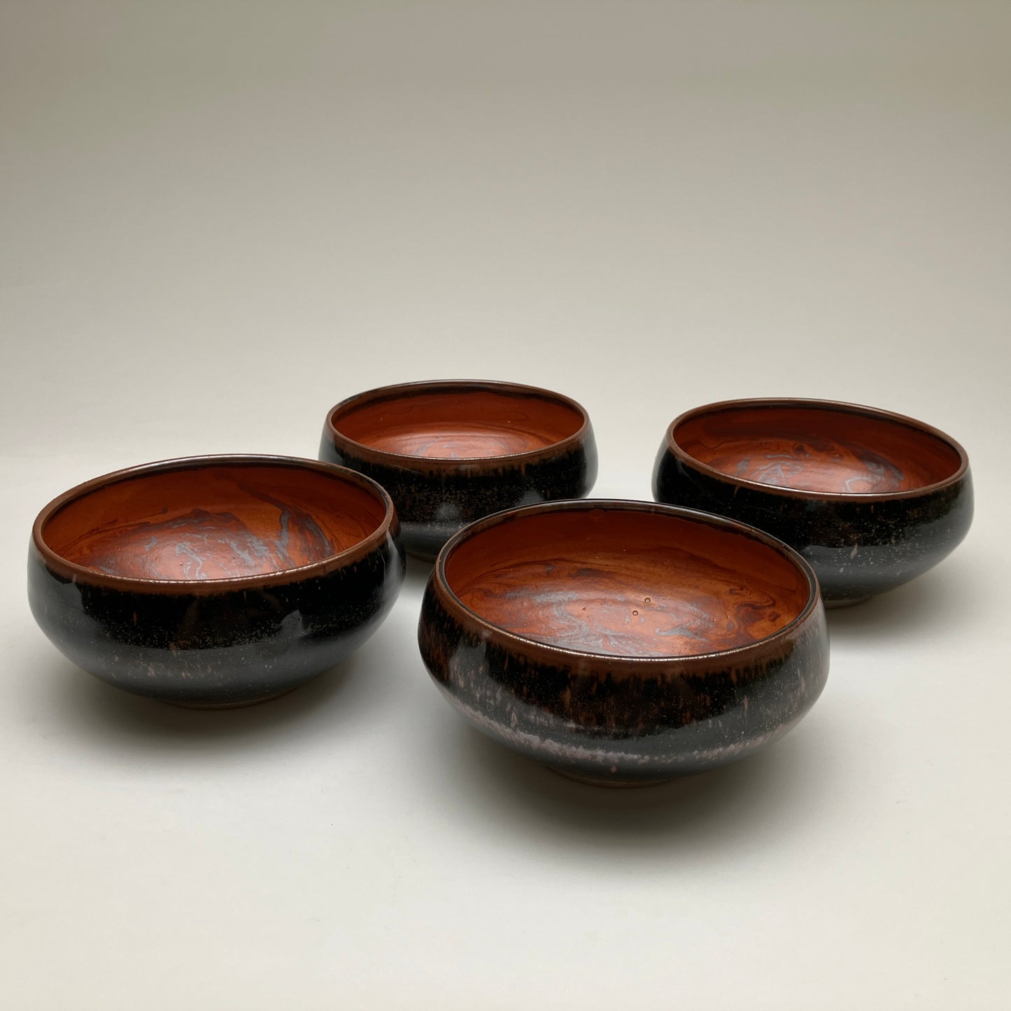 Bowl With Slip Marbling