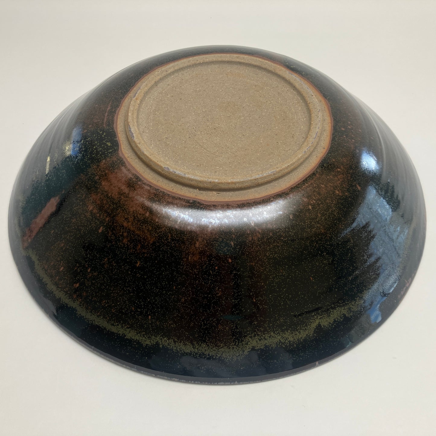 Large Serving Bowl With Grass Medley