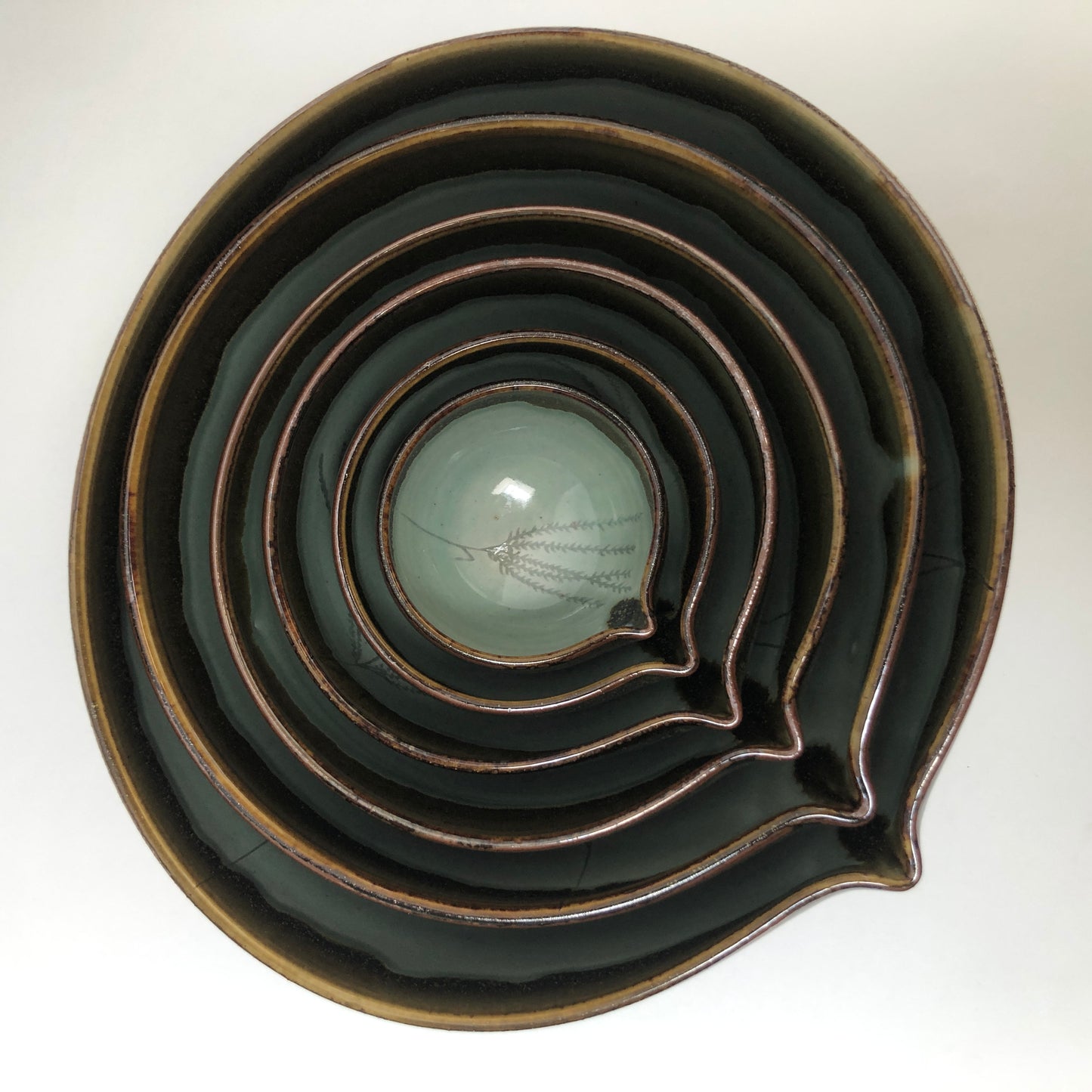 Six Piece Nesting Set of Bowls (Decorated)