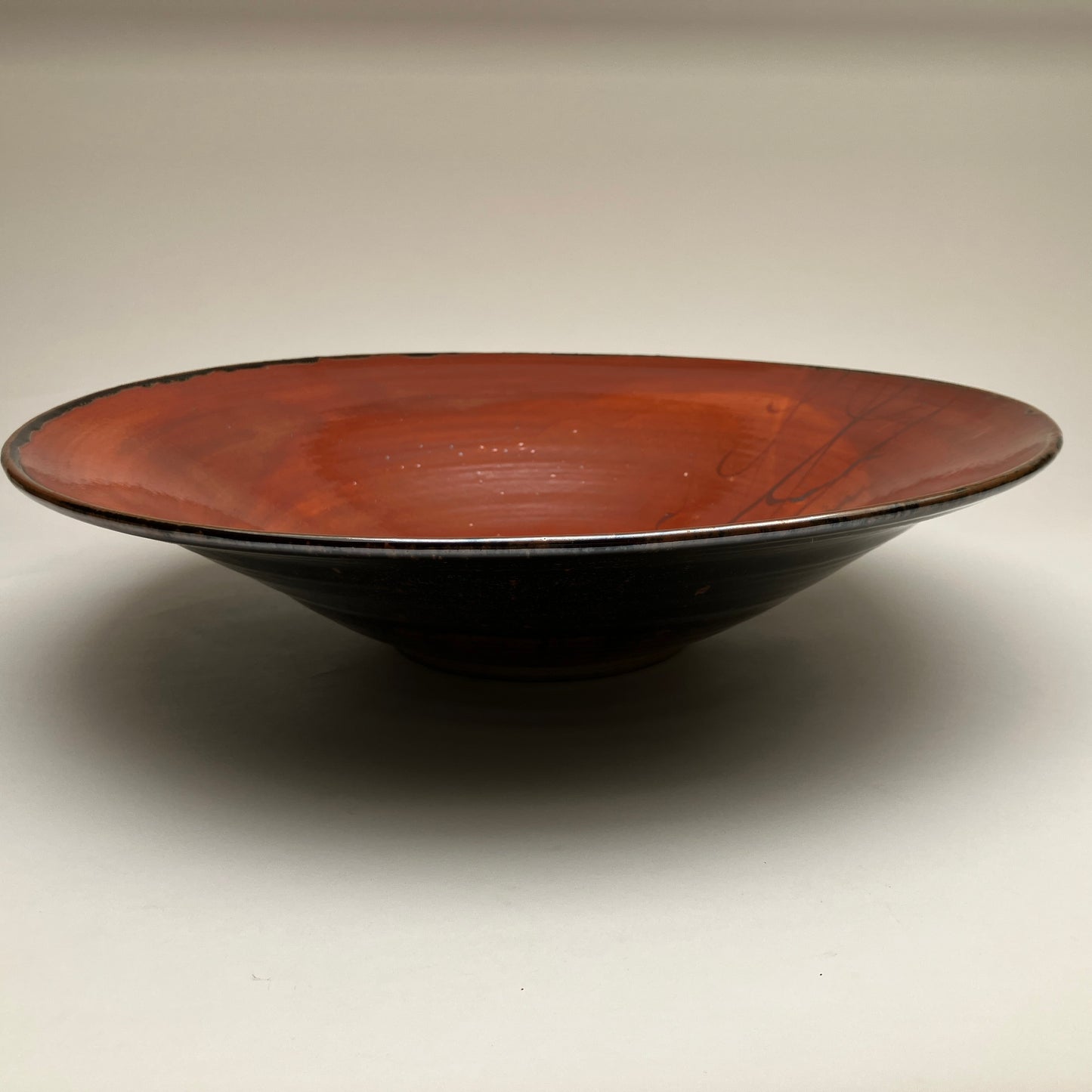 Large Serving Bowl with Grasses