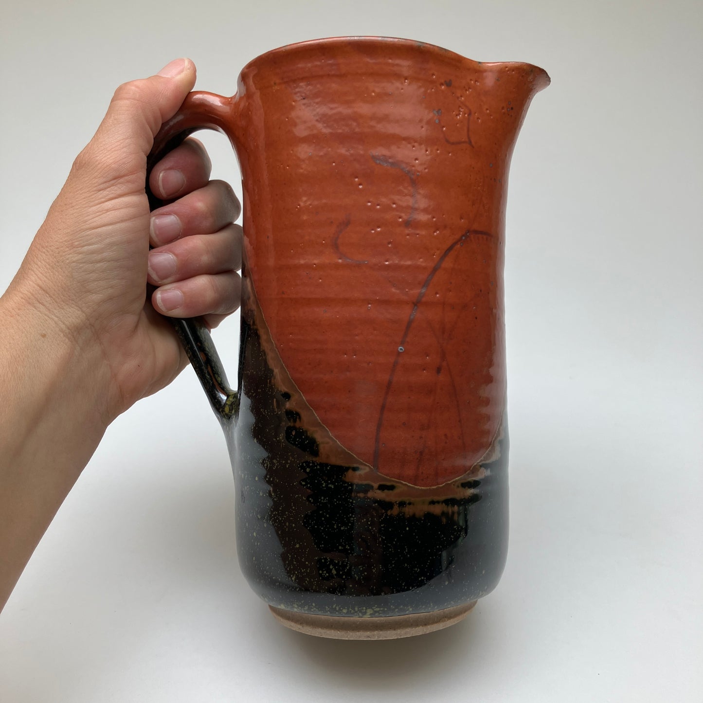 Two Toned Pitcher with Native Grasses