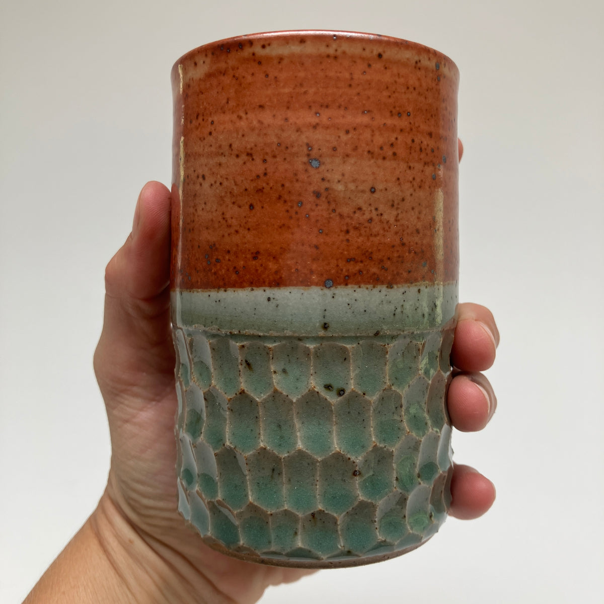 Tumbler With Hexagons