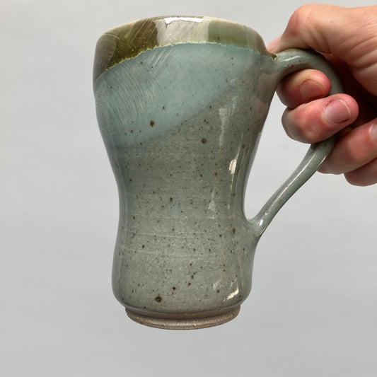 Tapered Mug with Slip Detail