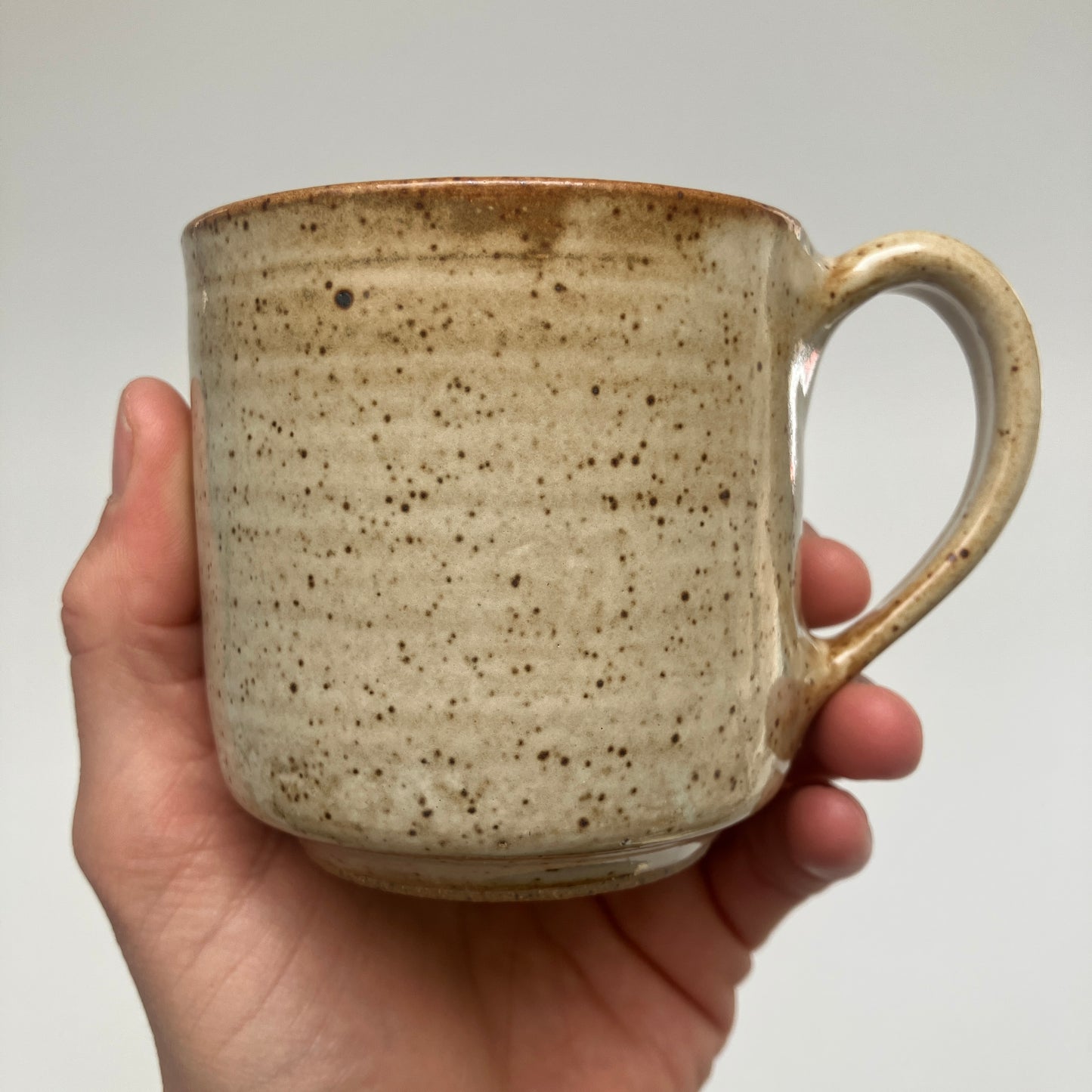 Small Straight Sided Mug in Cream