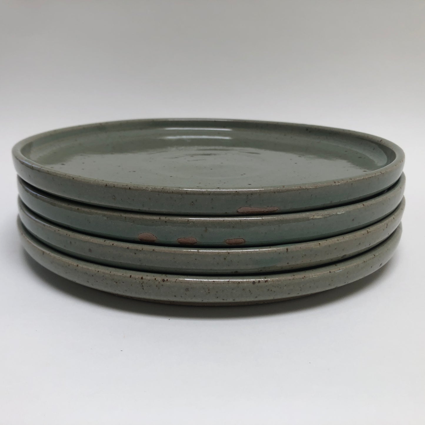 Straight Sided Celadon Colored Plate