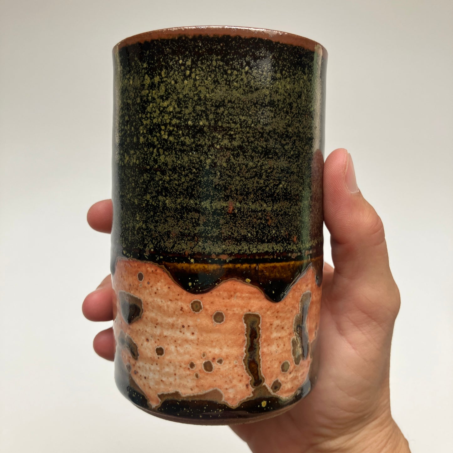 Tumbler with Glaze Overlay