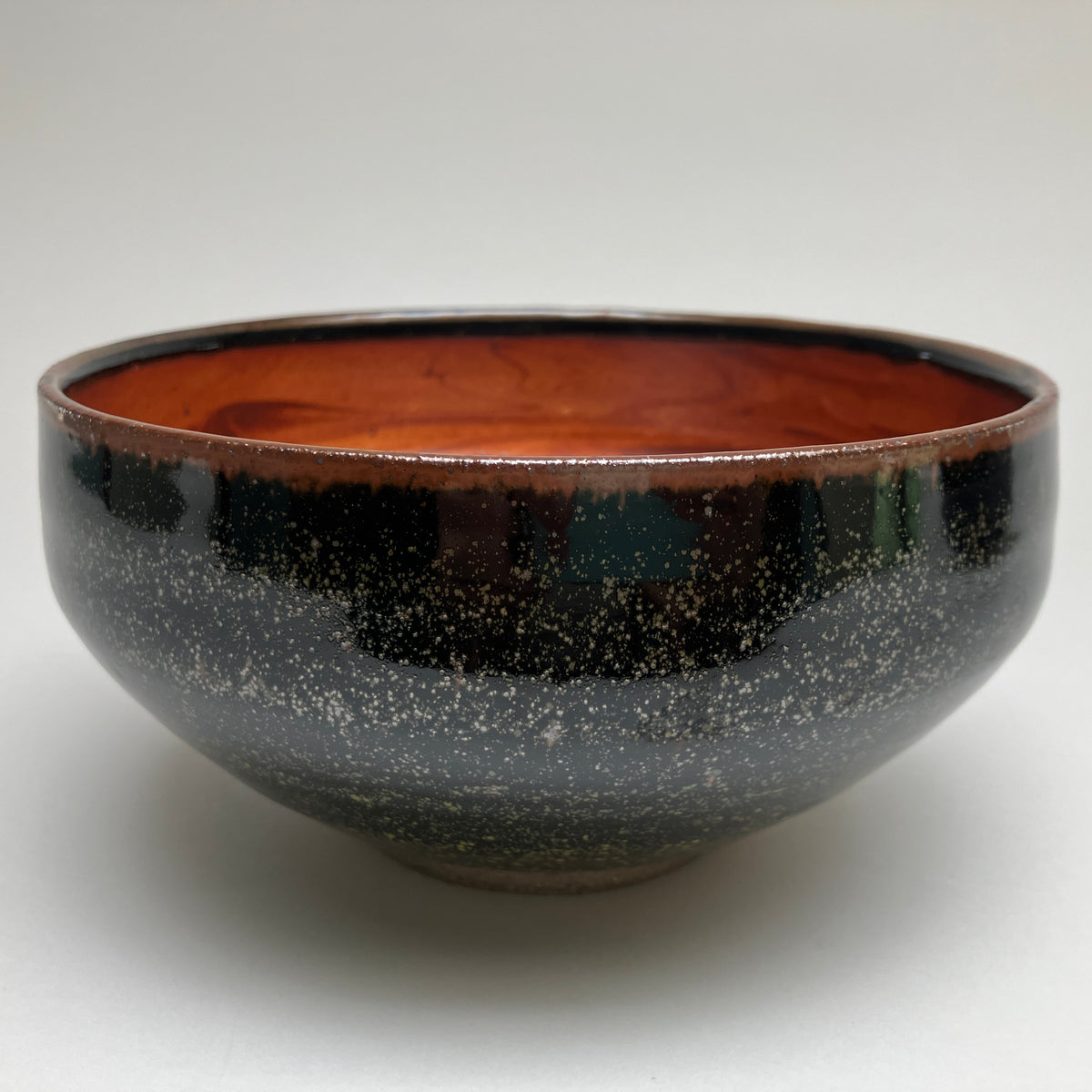 Large Bowl with Slip Marbling