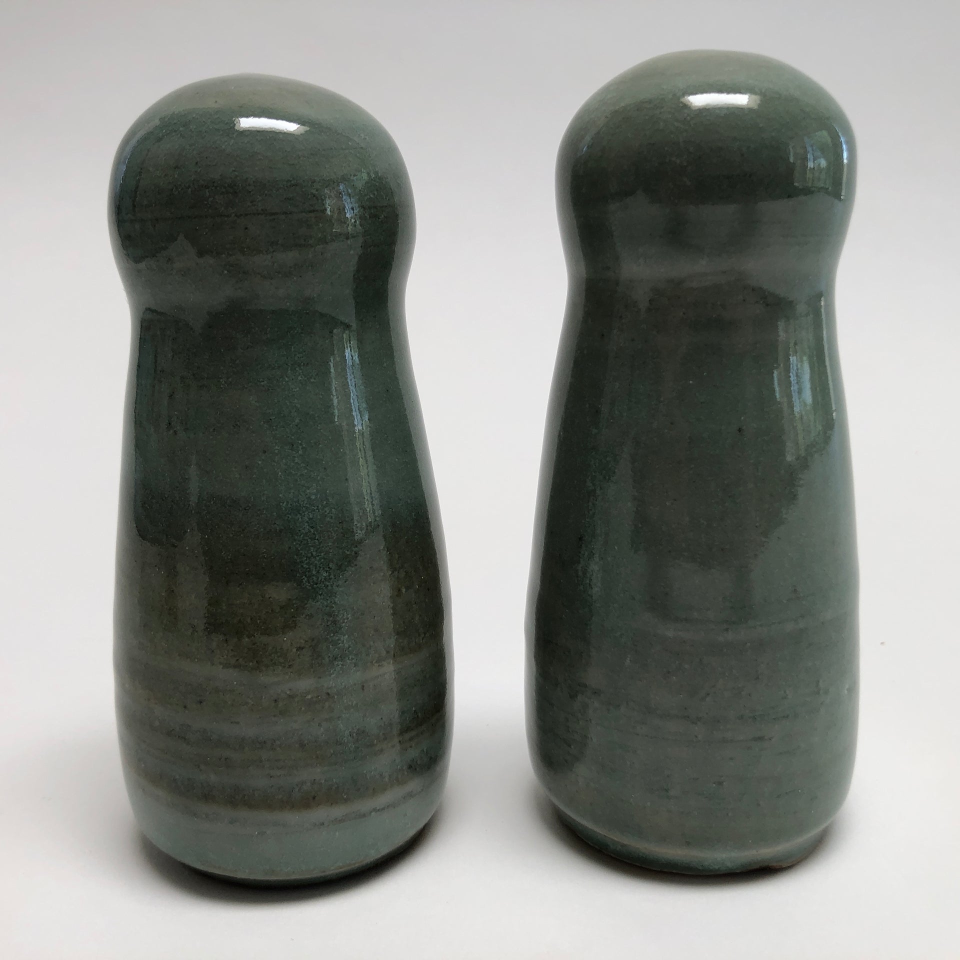 Glazed Earthenware Clay Salt and Pepper Shakers