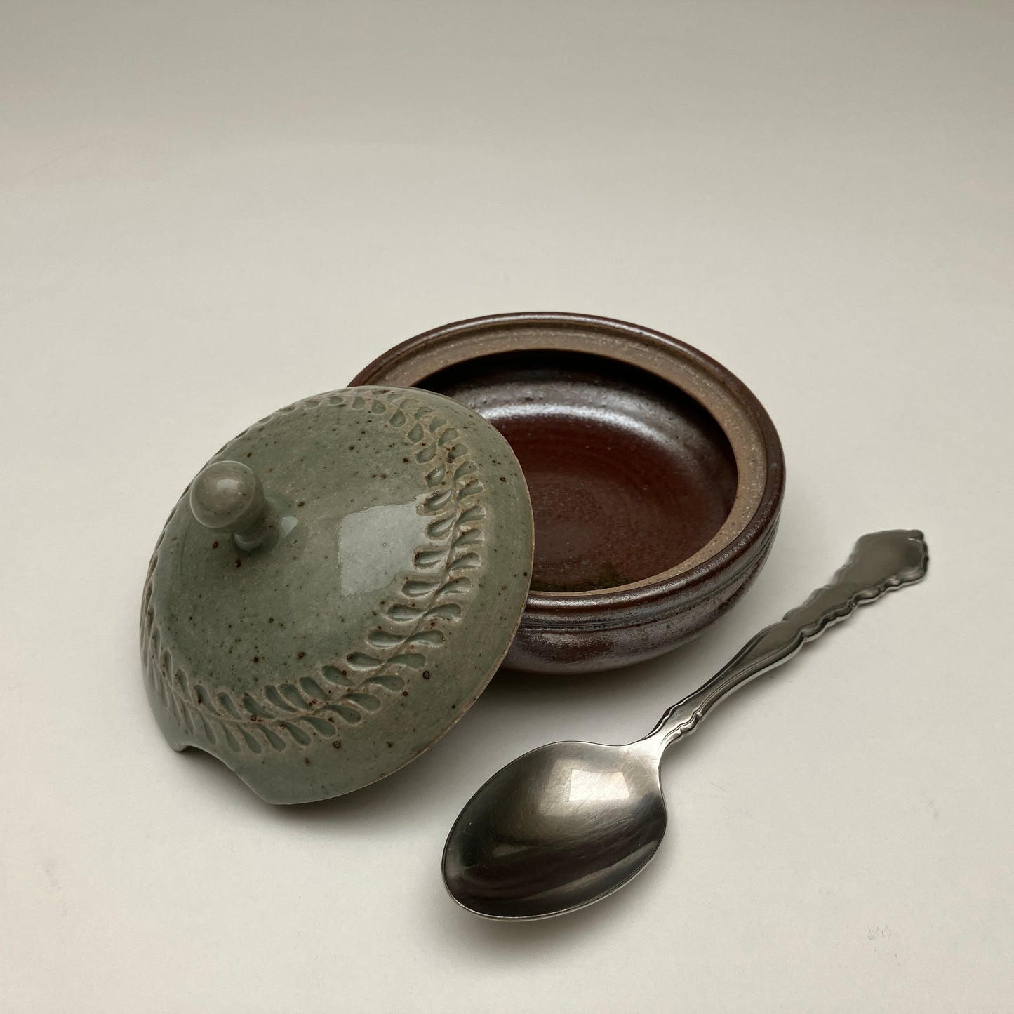 Salt Cellar with Stamped Design