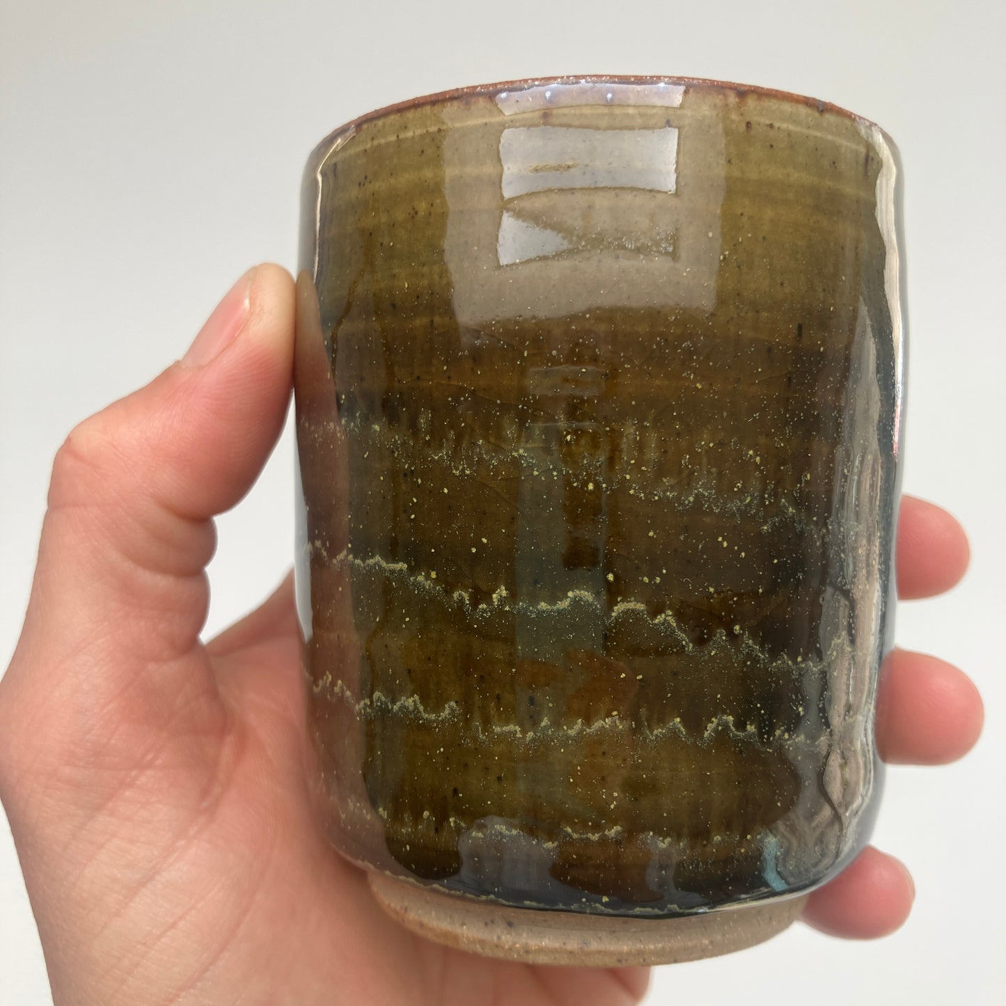 Teacup with Teadust and Celadon Overlay