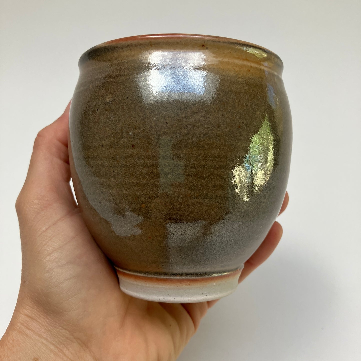 Round Mug In Shino Glaze