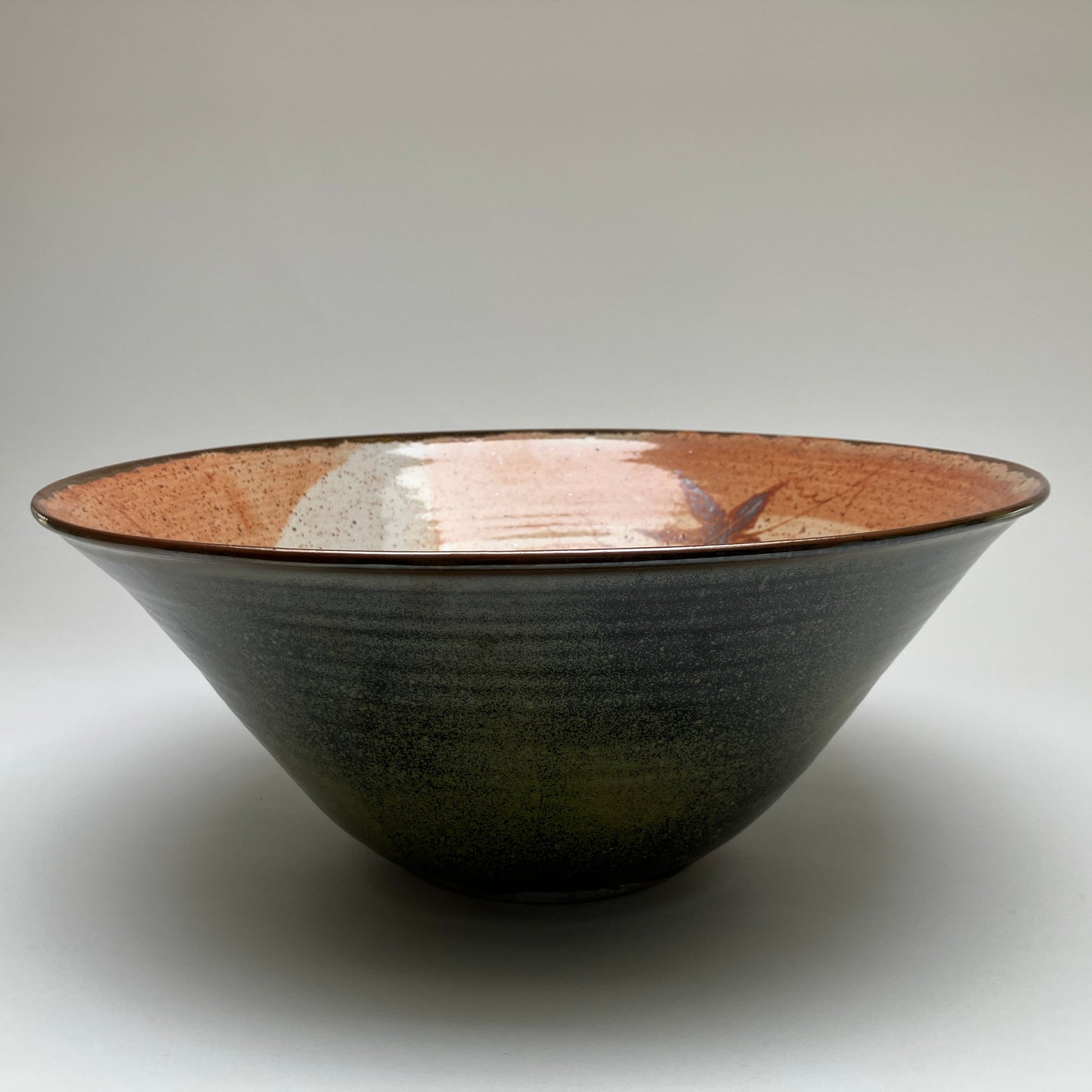 Large Serving Bowl with Grasses