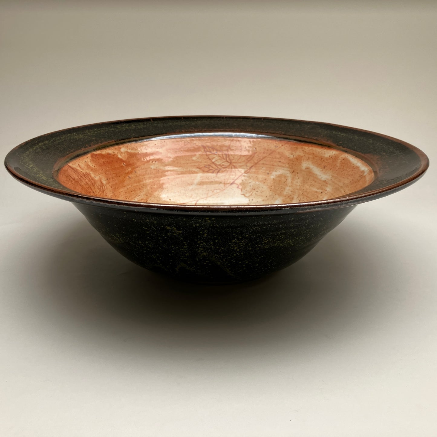 Large Serving Bowl with Vine Detail