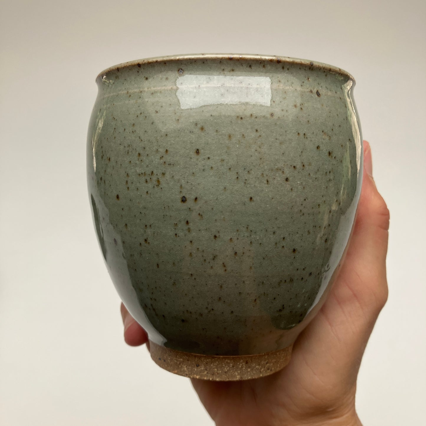 Round Celadon Colored Mug
