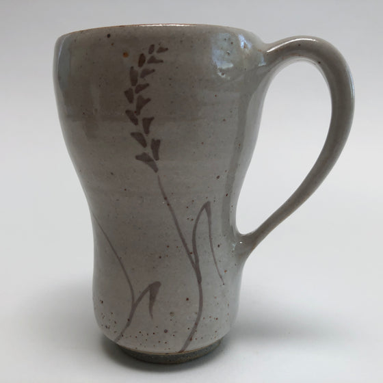 Shapely Mug with Wheat Design