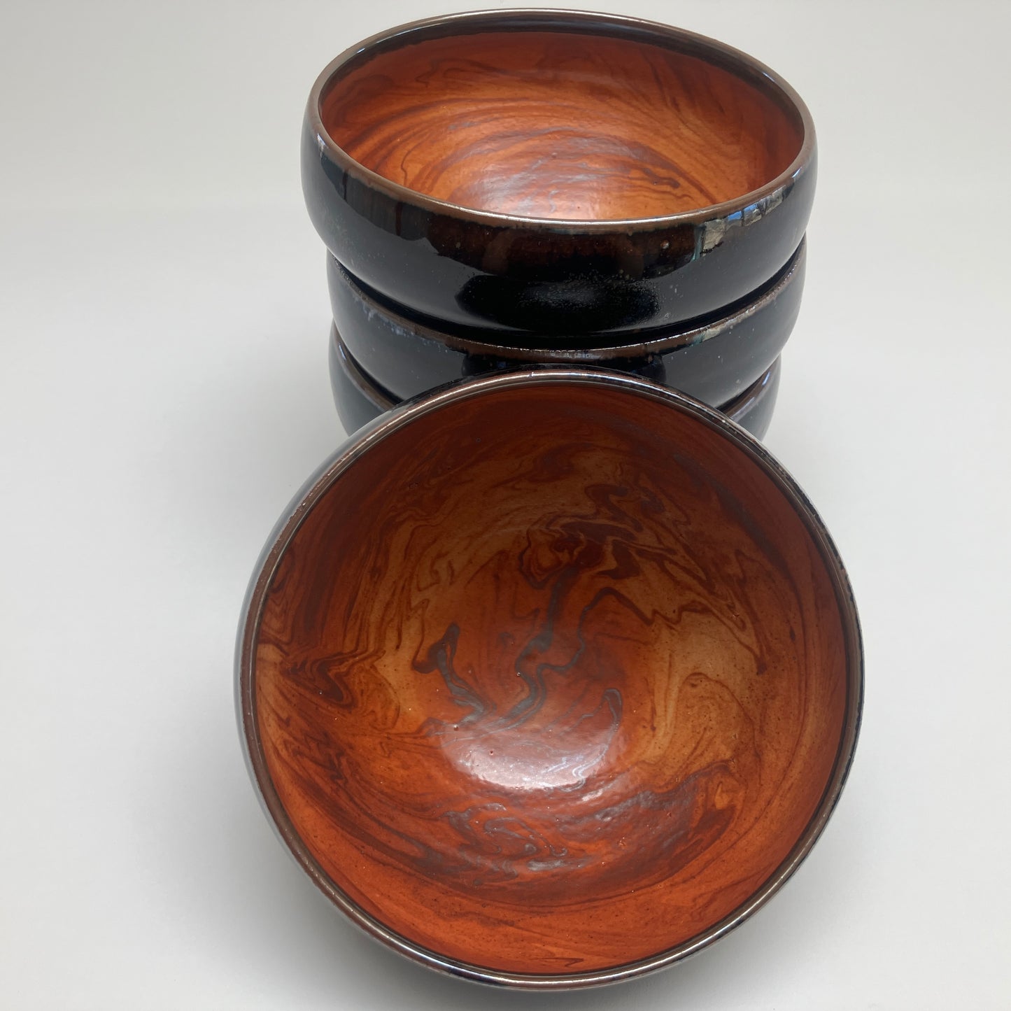 Bowl With Slip Marbling