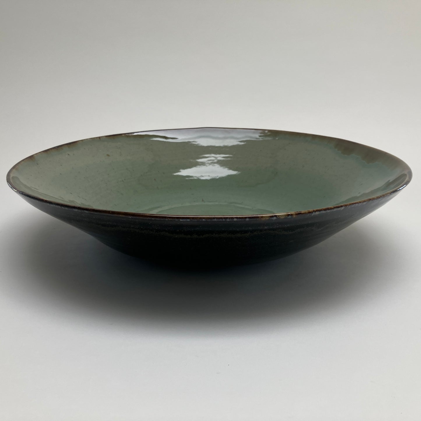 Large Serving Bowl With Grass Medley