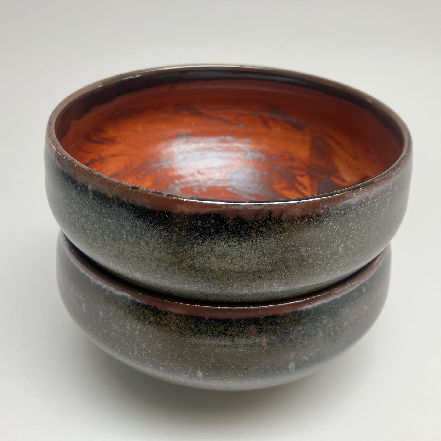 Bowl With Slip Marbling