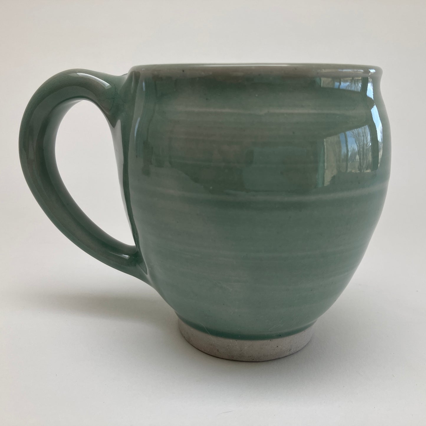 Round Celadon Colored Mug