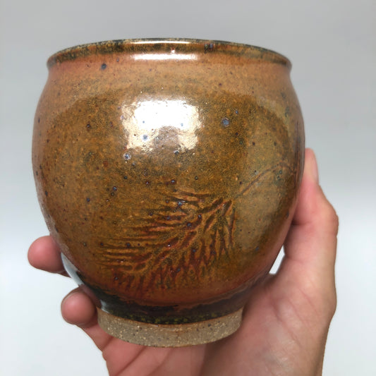 Round Mug With Wheat Design